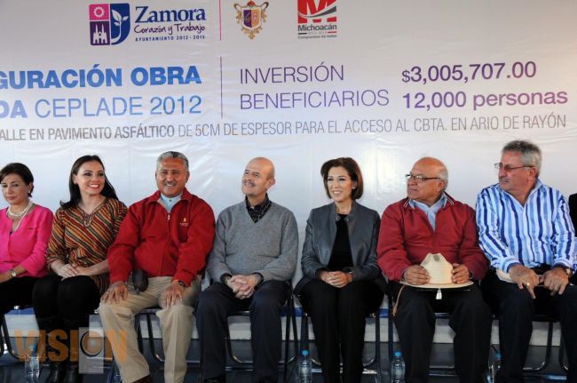 Anuncia Fausto Vallejo inversión en obras por 50 millones de pesos para Zamora.