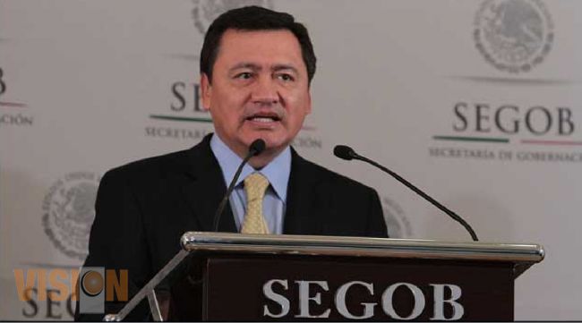 Osorio Chong visitará Morelia para analizar situación de violencia en Michoacán.