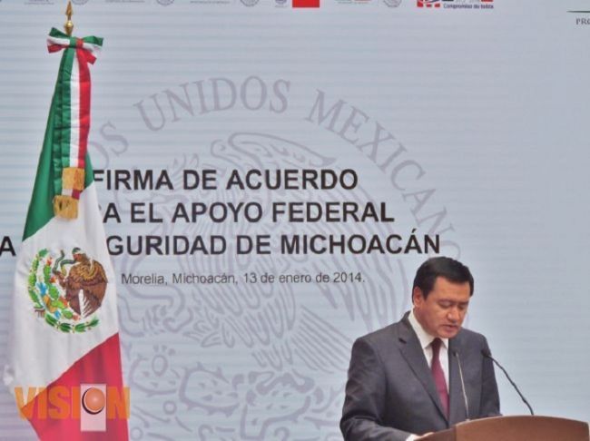 Vamos a restablecer en Tierra Caliente el orden: Osorio Chong