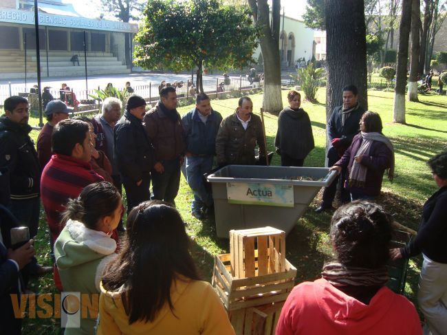 Por un Morelia verde capacitan a empleados de la Universidad Michoacana.