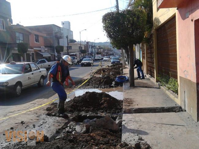 Acciones del ooapas en la colonia ventura puente.
