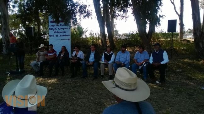 Michoacán y Guanajuato trabajan para limpiar la vegetación acuática en el Lago de Cuitzeo. 