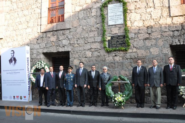 Rinden homenaje a Mariano Matamoros a 200 años de su muerte.