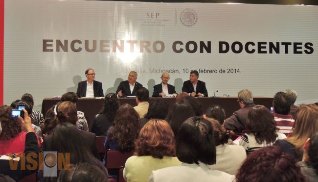 Anuncia Emilio Chuayffet inversión de 3 mil mdp para educación en Michoacán.