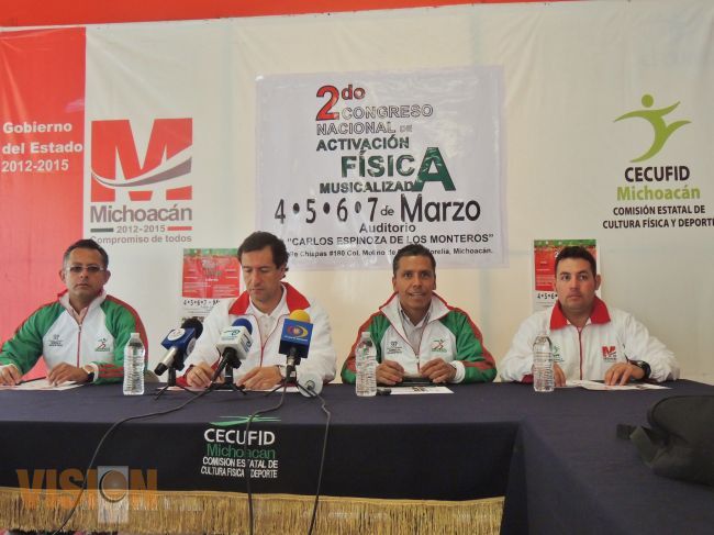 Del 4 al 7 de Marzo, se realizará el 2° Congreso Nacional de Activación Física Musicalizada.