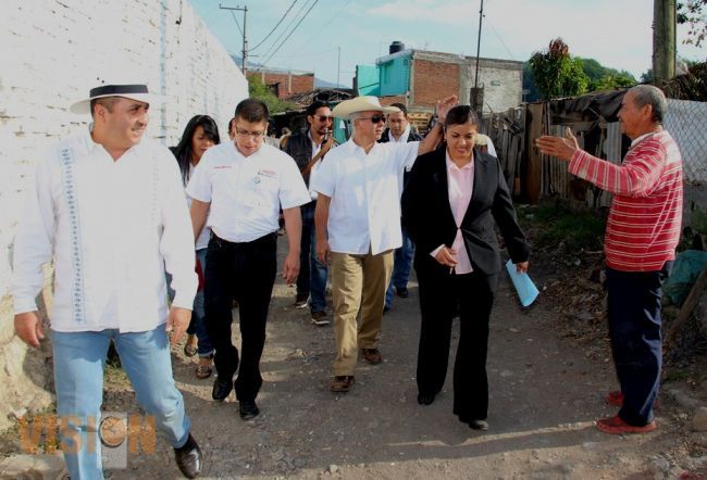 Gobierno Federal conoce necesidades de colonias marginadas de Uruapan