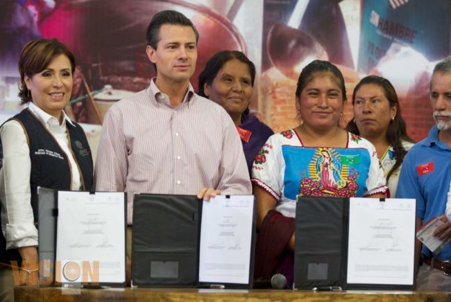 Anuncia Rosario Robles 13 mdp para proyectos productivos en Michoacán.