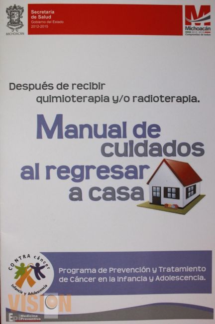 Manual de cuidados al regresar a casa, herramienta para padres de niños oncológicos. 
