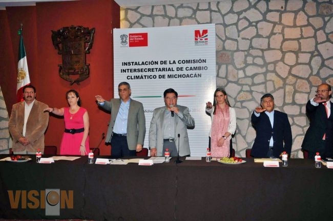 Instala Gobierno Comisión Intersecretarial del Cambio Climático del estado de Michoacán.