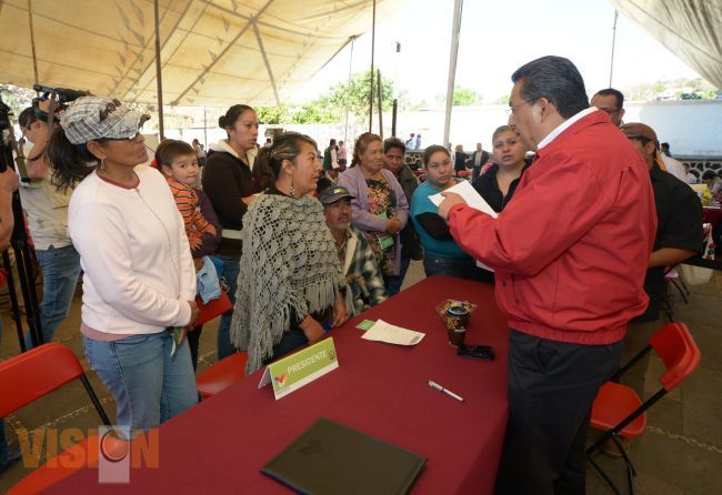 Ayuntamiento de Morelia realiza Audiencias Públicas en Tiripetio.