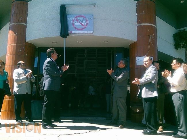 La Delegación Estatal del ISSSTE fue declarada edificio 100% libre de humo de tabaco.