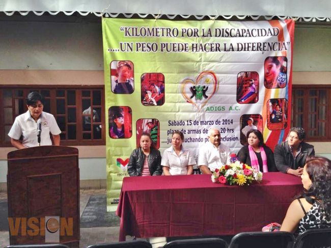 Realizarán “Kilómetro por la discapacidad…un peso puede hacer la diferencia”.