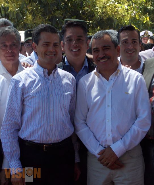 En su visita Enrique Peña Nieto muestra el interés que tiene por apoyar a Uruapan: Aldo Macías