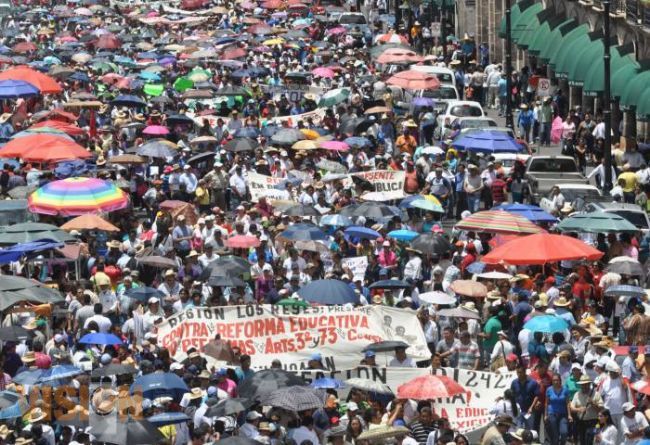 Colapso en la capital michoacana, Morelia, hoy día de marchas