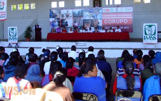 Certifican a Corupo como comunidad saludable