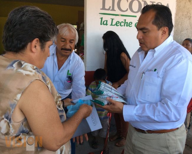 Triplica Liconsa la atención de beneficiarios de leche en La Ruana
