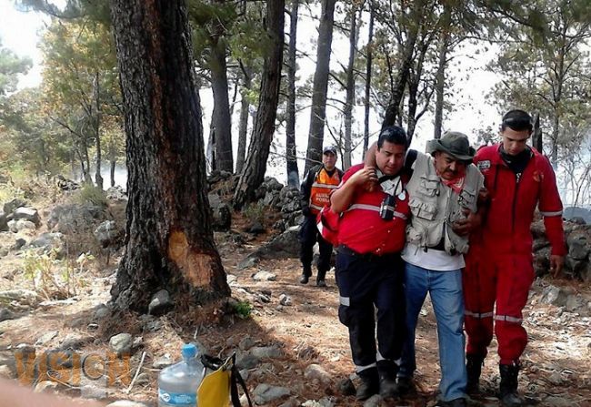 Conafor: diez hectáreas  dañadas por el incendio