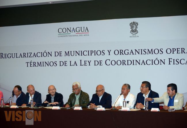La CONAGUA presentó el Programa de Regularización de los Municipios y Organismos Operadores.  