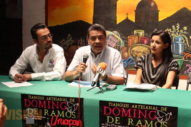 En Tacámbaro contenía la gira promocional del Tianguis Artesanal de Domingo de Ramos en Uruapan
