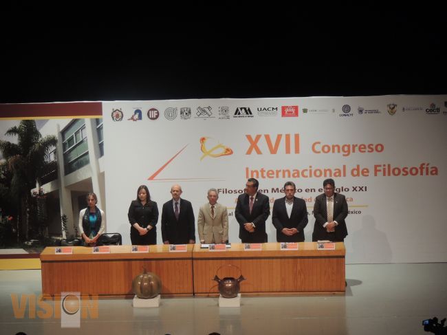 Inaugura Gobernador del Estado el XVII Congreso Internacional de Filosofía.