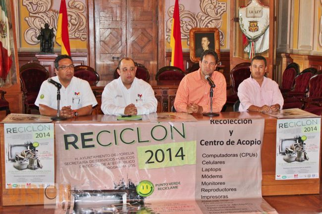 El próximo sábado 12 de abril, el Ayuntamiento de Morelia, realizará el “Reciclon 2014”.