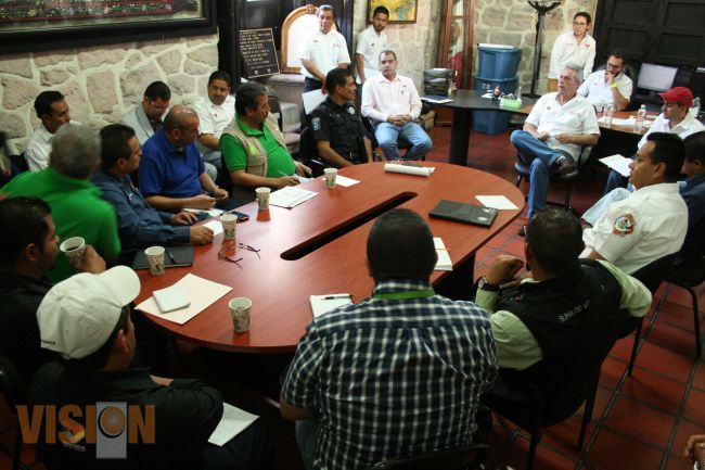 Ayuntamiento de Morelia coordina operativo para días santos.