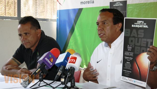 IMDE y AMB anuncian la Copa Morelia de Basquetbol.