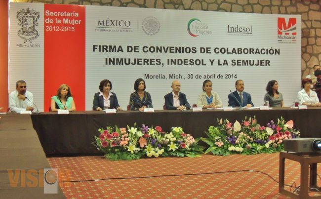 Inmujer, Indesol y Semujer, firman convenio de colaboración.