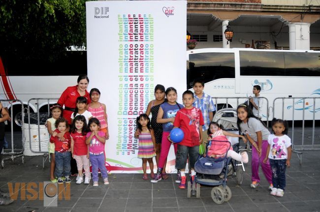 DIF Michoacán arranca campaña contra el maltrato infantil.