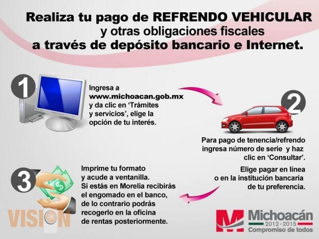 Últimos cuatro días para cubrir pago por refrendo vehicular.