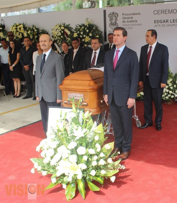 Encabeza Gobernador del Estado, Fausto Vallejo, homenaje en memoria de Policía Ministerial caído