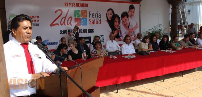 Inauguran Segunda Feria de la Salud en Uruapan