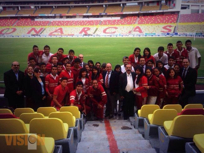 Monarcas Morelia y el COBAEM, firman convenio de colaboración.