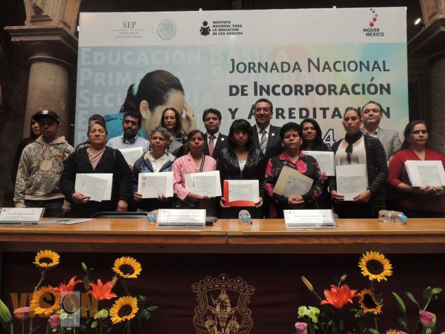 Ayuntamiento de Morelia y el INEA iniciaron la 1a. Jornada Naciona de Incorporación y Acreditación.