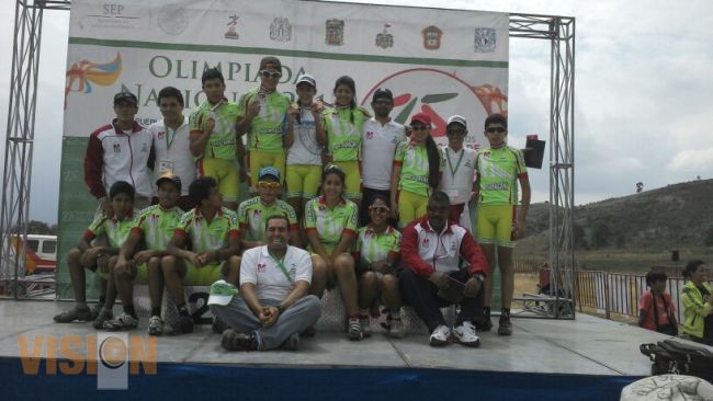 Michoacán conquistó oro, dos plata y un bronce en ciclismo de montaña de la Olimpiada Nacional 2014