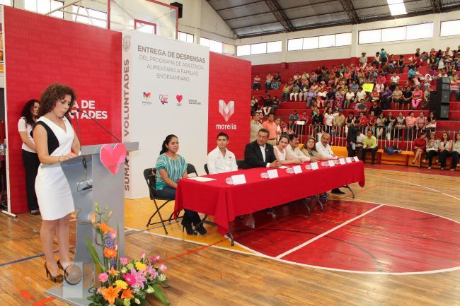 Ayuntamiento de Morelia beneficia con despensas a 10 mil 468 familias.