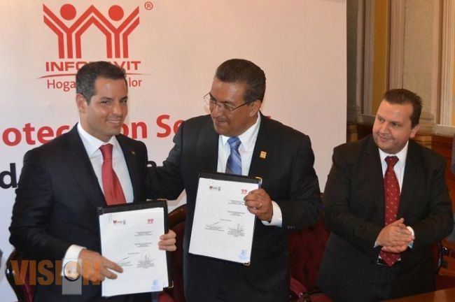 Atestigua Marco Vinicio Aguilera convenio entre el Ayuntamiento de Morelia y el Infonavit‏