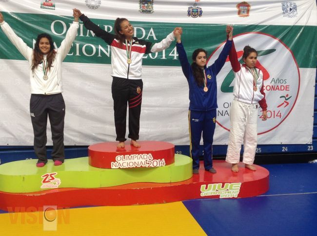 Michoacán logró 2 medallas de bronce en el judo de la Olimpiada Nacional 2014. 
