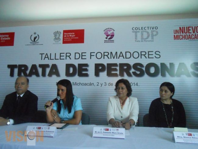 CNDH, SEMUJER y la CEDH suman esfuerzos contra la trata de personas.