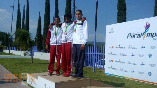 Michoacán con un oro y dos platas en el arranque de la Paralimpiada Nacional 2014. 