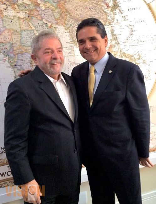 Se reúnen Silvano Aureoles y Lula da Silva, en Brasil.