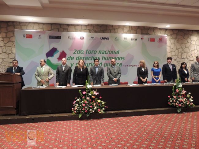 Inicia el Segundo Foro Nacional de Derechos Humanos y Seguridad Pública.