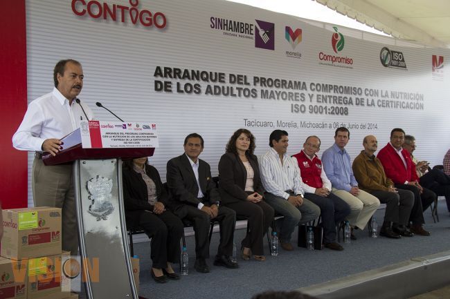 En Michoacán pensión para 300 mil Adultos Mayores de Más de 65 años en 2014: Víctor Silva Tejeda.