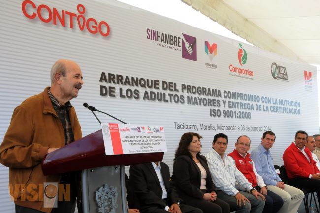Gobierno del Estado, arrancó el Programa Compromiso con la Nutrición de los Adultos Mayores.
