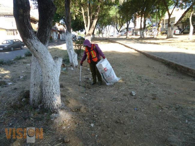 La Dirección de Sanidad y Limpia continúa trabajando en la limpieza de la ciudad
