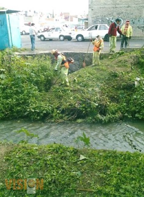El Ooapas y la Secretaría de Obras Públicas realizaron limpieza del dren Arroyo Blanco