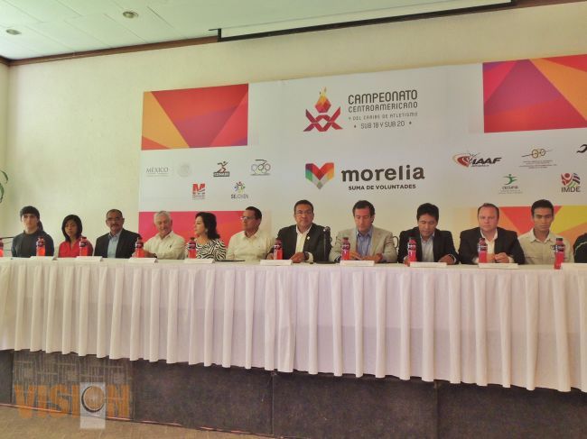 Fue presentado en Morelia el XX Campeonato Centroamericano y del Caribe de Atletismo Junior. 