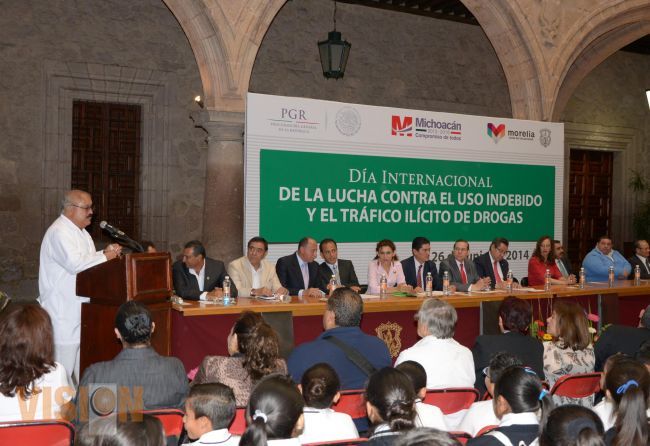 Se suma Morelia a la conmemoración del día internacional de lucha contra el uso indebido de drogas.