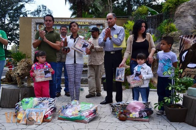 Zoológico de Morelia, premia a tres niños 