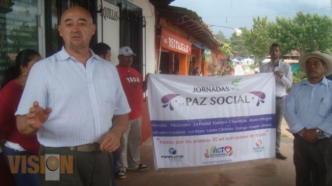 Inician acciones por las Jornada por la Paz Social en Pátzcuaro